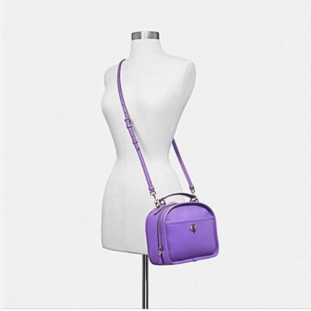Coach Retro Lunch Pail Crossbody Bag In True Red - Picture 9 of 9